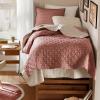 image:imageComfort Spaces Twin XL Quilt Set 2 Piece Lightweight Summer Bedding for Dorm Reversible Botanical Coverlet Soft Microfiber with Diamond Quilting All Season College Bedding Terracotta  Lightweight Diamond Quilting All Season ReversibleTerracotta