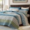 image:imageComfort Spaces Twin XL Quilt Set 2 Piece Lightweight Summer Bedding for Dorm Reversible Botanical Coverlet Soft Microfiber with Diamond Quilting All Season College Bedding Terracotta  Lightweight Diamond Quilting All Season ReversibleTeal