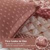 image:imageComfort Spaces Twin XL Quilt Set 2 Piece Lightweight Summer Bedding for Dorm Reversible Botanical Coverlet Soft Microfiber with Diamond Quilting All Season College Bedding Terracotta  Lightweight Diamond Quilting All Season ReversibleTerracotta