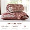 image:imageComfort Spaces Twin XL Quilt Set 2 Piece Lightweight Summer Bedding for Dorm Reversible Botanical Coverlet Soft Microfiber with Diamond Quilting All Season College Bedding Terracotta  Lightweight Diamond Quilting All Season ReversibleTerracotta