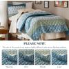 image:imageComfort Spaces Twin XL Quilt Set 2 Piece Lightweight Summer Bedding for Dorm Reversible Botanical Coverlet Soft Microfiber with Diamond Quilting All Season College Bedding Terracotta  Lightweight Diamond Quilting All Season ReversibleTeal