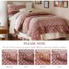 image:imageComfort Spaces Twin XL Quilt Set 2 Piece Lightweight Summer Bedding for Dorm Reversible Botanical Coverlet Soft Microfiber with Diamond Quilting All Season College Bedding Terracotta  Lightweight Diamond Quilting All Season ReversibleTerracotta