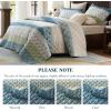 image:imageComfort Spaces Twin XL Quilt Set 2 Piece Lightweight Summer Bedding for Dorm Reversible Botanical Coverlet Soft Microfiber with Diamond Quilting All Season College Bedding Terracotta  Lightweight Diamond Quilting All Season ReversibleTeal