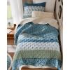 image:imageComfort Spaces Twin XL Quilt Set 2 Piece Lightweight Summer Bedding for Dorm Reversible Botanical Coverlet Soft Microfiber with Diamond Quilting All Season College Bedding Terracotta  Lightweight Diamond Quilting All Season ReversibleTeal