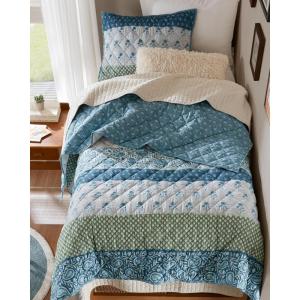 image:imageComfort Spaces Twin XL Quilt Set 2 Piece Lightweight Summer Bedding for Dorm Reversible Botanical Coverlet Soft Microfiber with Diamond Quilting All Season College Bedding Terracotta  Lightweight Diamond Quilting All Season ReversibleTeal