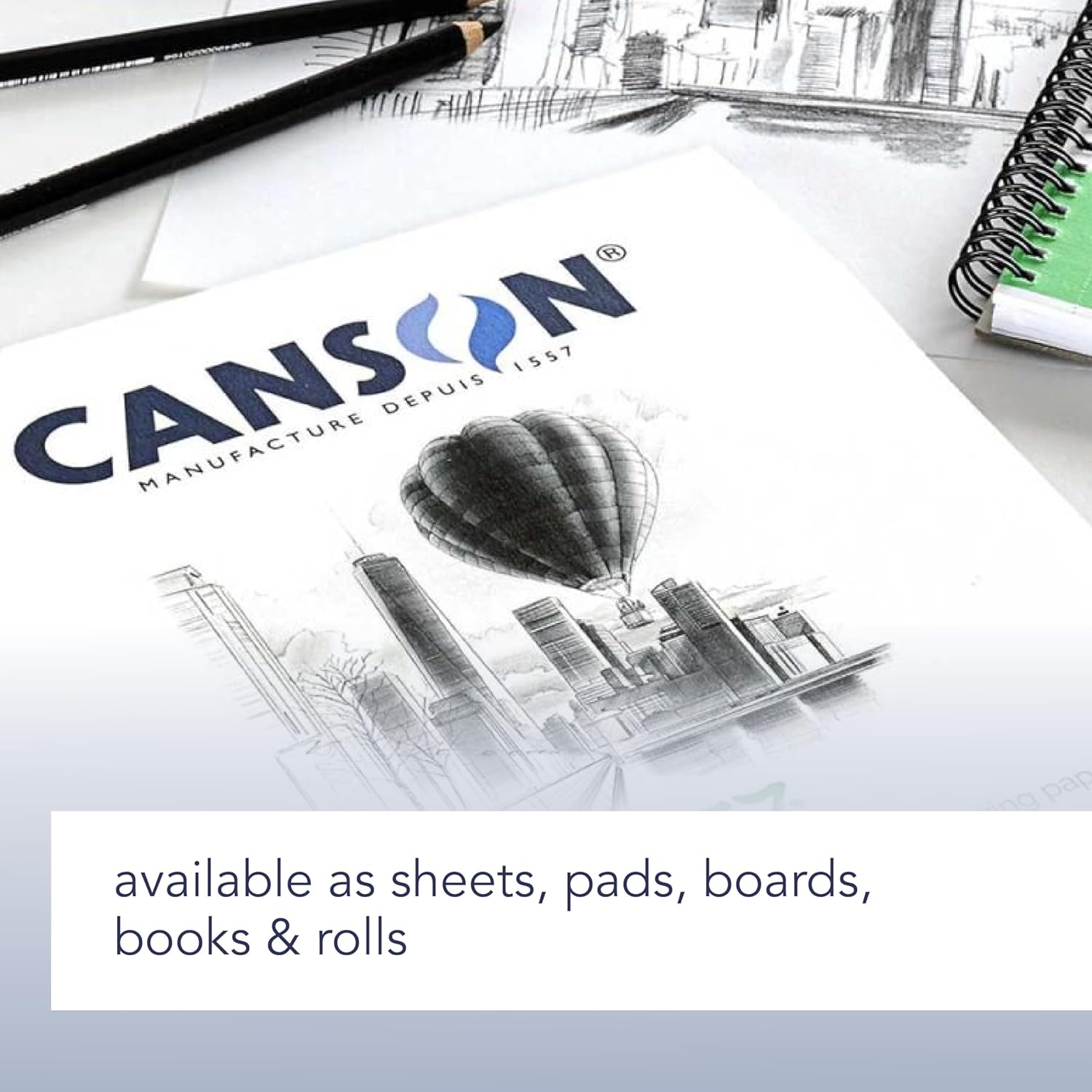 Canson Artist Series Field Drawing Book for Pencil Pen and Felt Tip Pens Side Wire Bound 90 Pound 7 x 10 Inch 60 Sheets