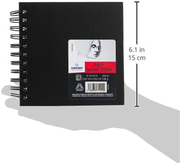 Canson Artist Series Sketch Book Paper Pad for Pencil and Charcoal Acid Free Wire Bound 65 Pound 9 x 12 Inch 80 Sheets6X6