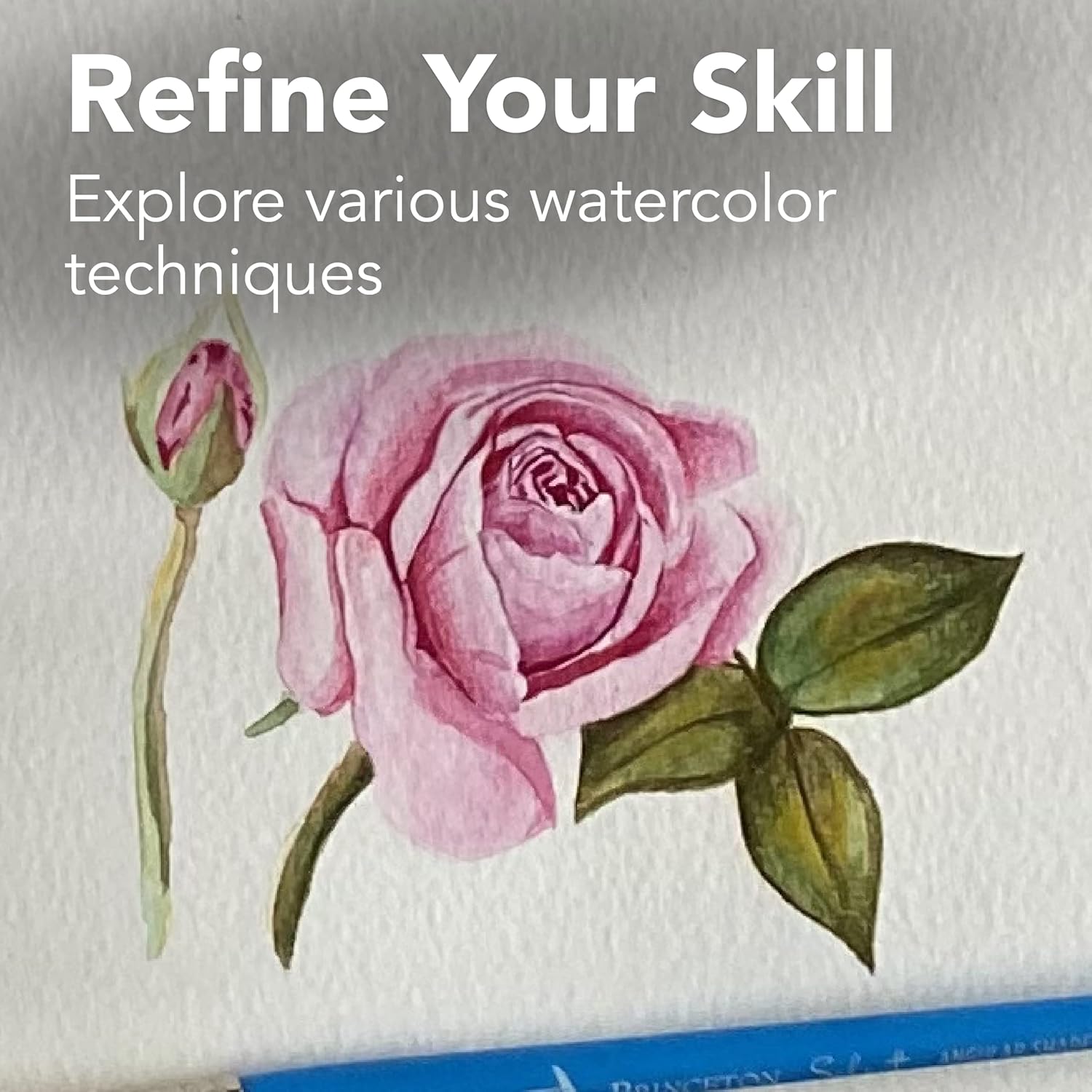 Canson XL Series Watercolor Textured Paper Pad for Paint Pencil Ink Charcoal Pastel and Acrylic Fold Over 140 Pound 11 x 15 2 Pack Foldover Cover 30 Sheets11x15