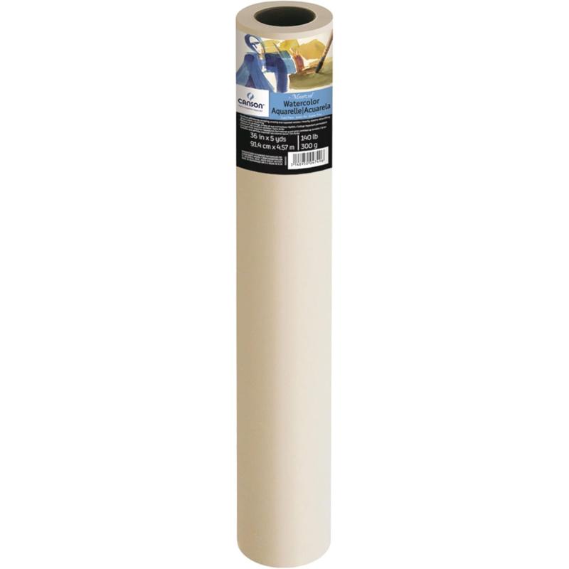 Canson Artist Series Montval Watercolor Paper Roll 48inx5yd 140lb300g  Artist Paper for Adults and Students  Watercolors Mixed Media Markers and Art Journaling36X5yds