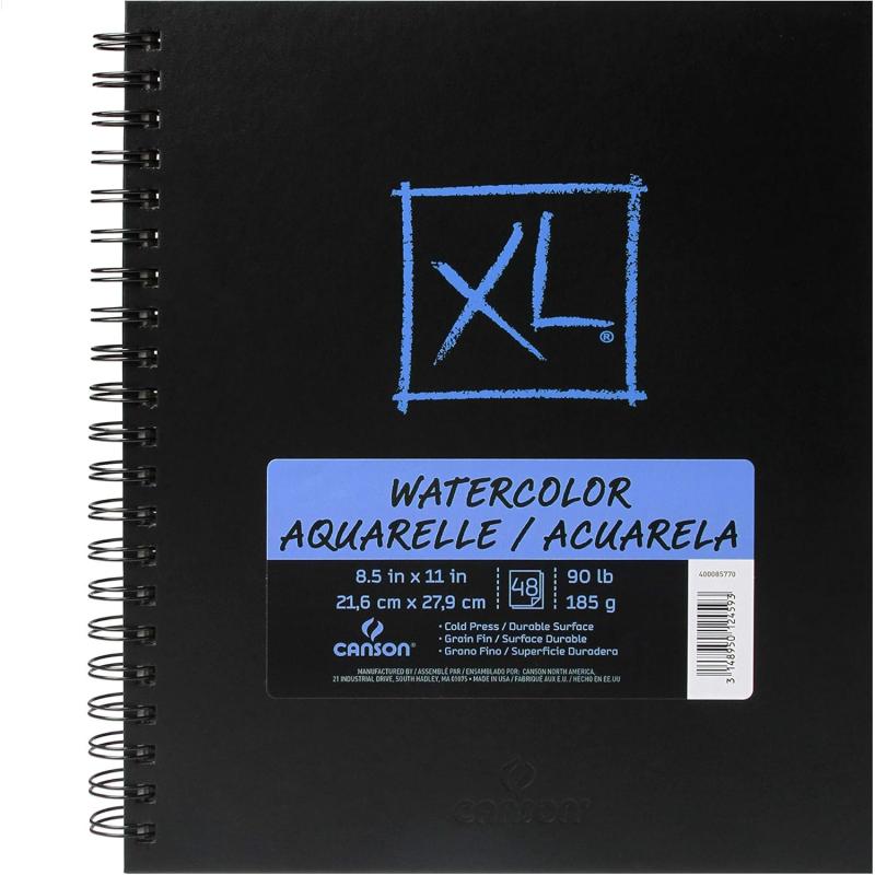 Canson Mix Media Book XL Black 5 x 8 inchesWatercolor 85 x 11
