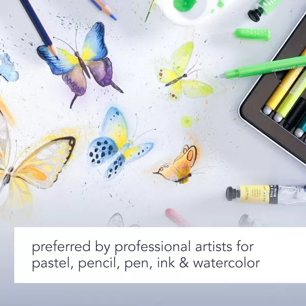 Canson Artist Series Mixed Media Paper Wirebound Pad 55x85 Inch 40 Sheets 138lb224g  Artist Paper for Adults and Students  Watercolor Gouache Graphite Ink Pencil Marker55X85