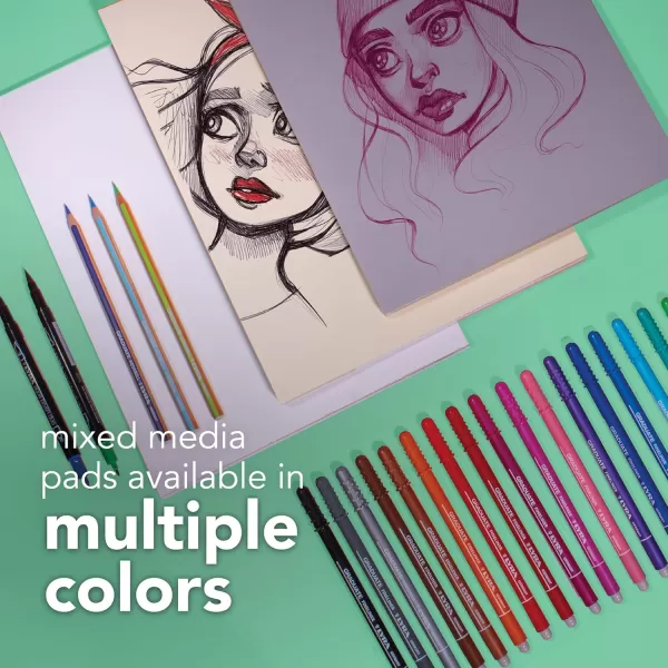 Canson Graduate Mixed Media Pad Foldover 55x85 inch 20 Sheets  Artist Paper for Adults and Students  Watercolors Mixed Media Markers and Art JournalingWhite Paper