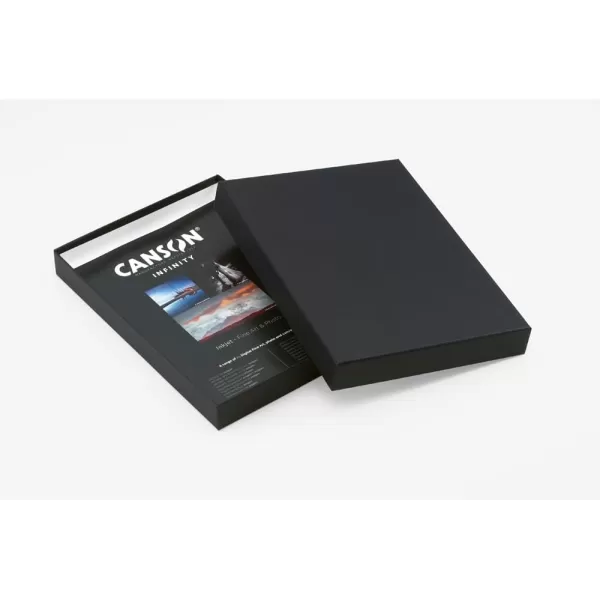 Canson Infinity Archival Box for Images and Documents up to 13 x 19 inches Fits 13 x 19 Inch Sheets BlackHolds Photos up to 85X11