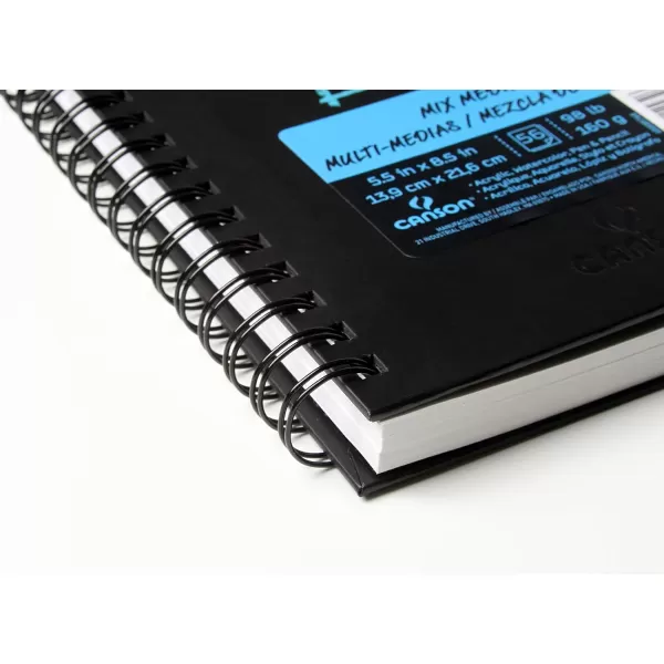 Canson Mix Media Book XL Black 5 x 8 inchesMix Media 55 x 85