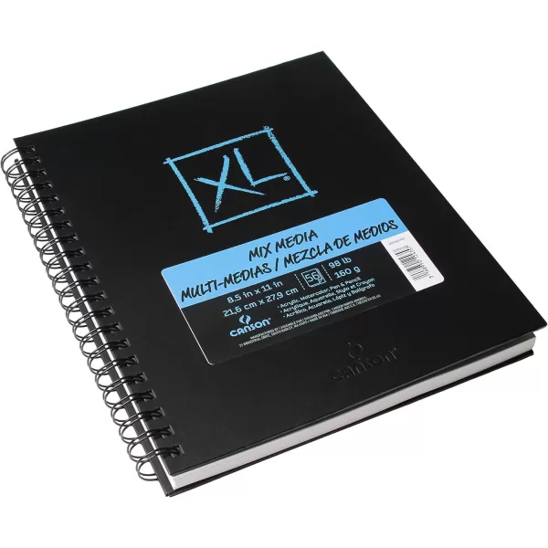 Canson Mix Media Book XL Black 5 x 8 inchesMix Media 85 x 11