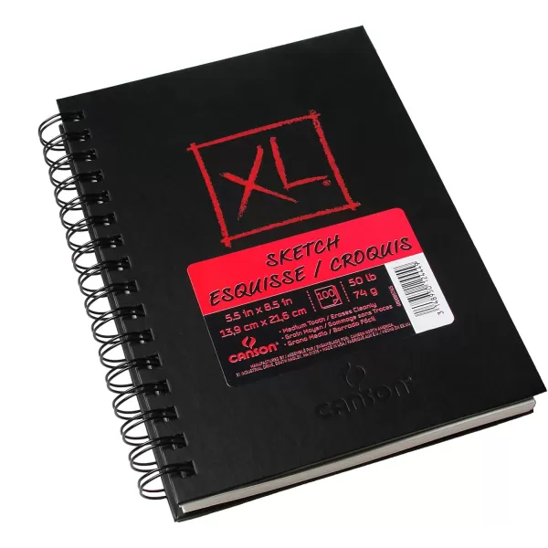 Canson Mix Media Book XL Black 5 x 8 inchesSketch 55 x 85