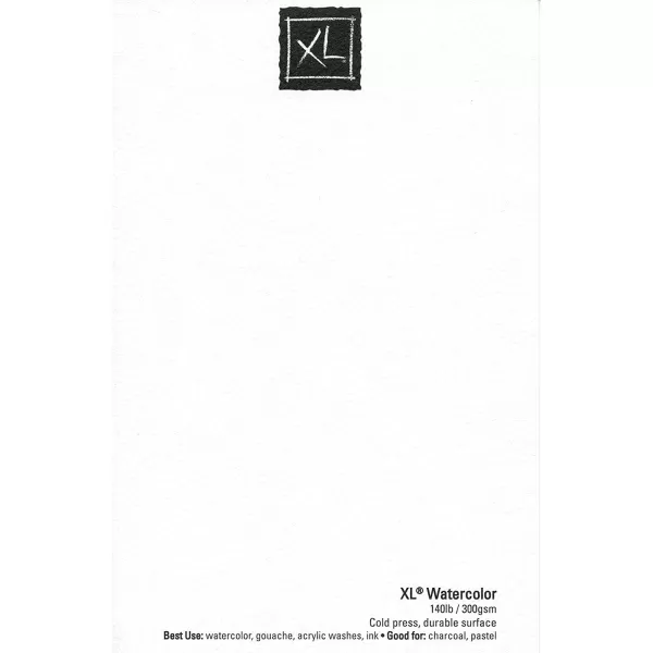 Canson XL Series Watercolor Pad Heavyweight White Paper Side Wire Binding 30 Sheets 9x12 inch12x18