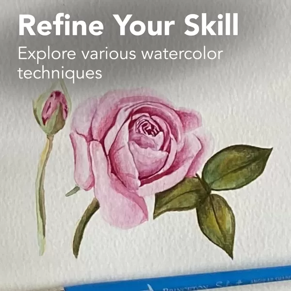 Canson XL Series Watercolor Textured Paper Pad for Paint Pencil Ink Charcoal Pastel and Acrylic Fold Over 140 Pound 11 x 15 2 Pack Foldover Cover 30 Sheets7x10