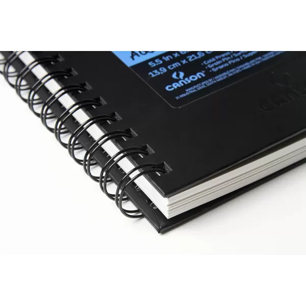 Canson XL Series Watercolor Textured Paper Pad for Paint Pencil Ink Charcoal Pastel and Acrylic Fold Over 140 Pound 11 x 15 2 Pack Foldover Cover 30 Sheets55x85