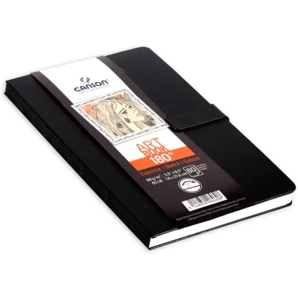 Canson 180 Degree Art Book Paper Pad Hardbound 83 x 117 Inch 80 Sheets55X85