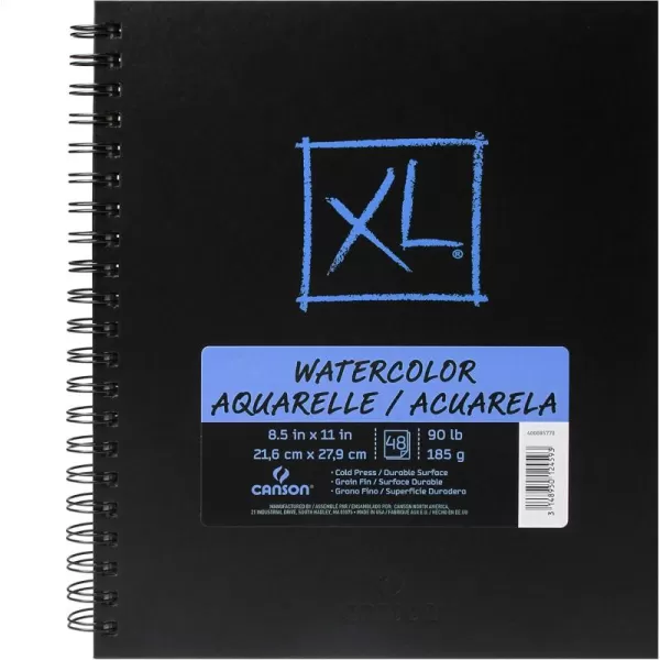 Canson Mix Media Book XL Black 5 x 8 inchesWatercolor 85 x 11