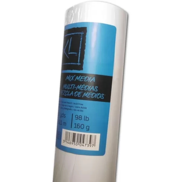 Canson XL Series Mixed Media Paper Roll 48inx10yd 98lb160g  Artist Paper for Adults and Students  Watercolor Gouache Graphite Ink Pencil Marker36X10yds