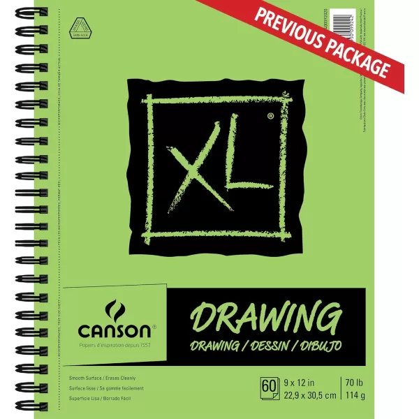 Canson XL Series Drawing Pad Side Wire Bound 9x12 inches 60 Sheets  Artist Paper for Students Marker Pen Ink Pencil