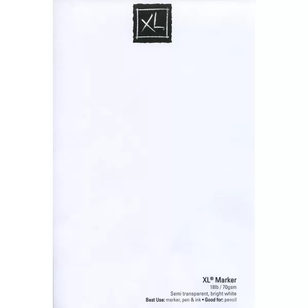 Canson XL Series Marker Paper Foldover Pad 9x12 inches 100 Sheets 18lb70g  Artist Paper for Adults and Students9x12