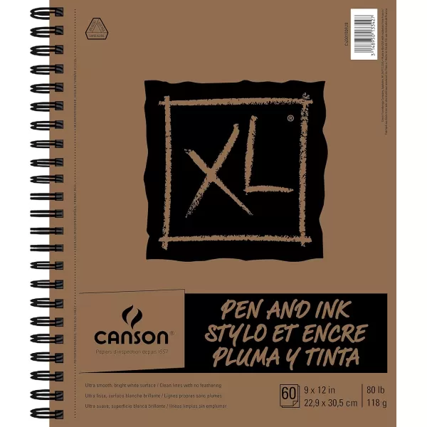 Canson XL Series Marker Paper Foldover Pad 9x12 inches 100 Sheets 18lb70g  Artist Paper for Adults and Students9x12