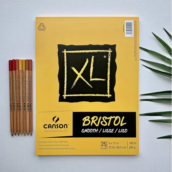 imageCanson XL Series Recycled Bristol Pad Foldover 11x14 inches 25 Sheets  Artist Paper for Students Marker Pen Ink Pencil11x14