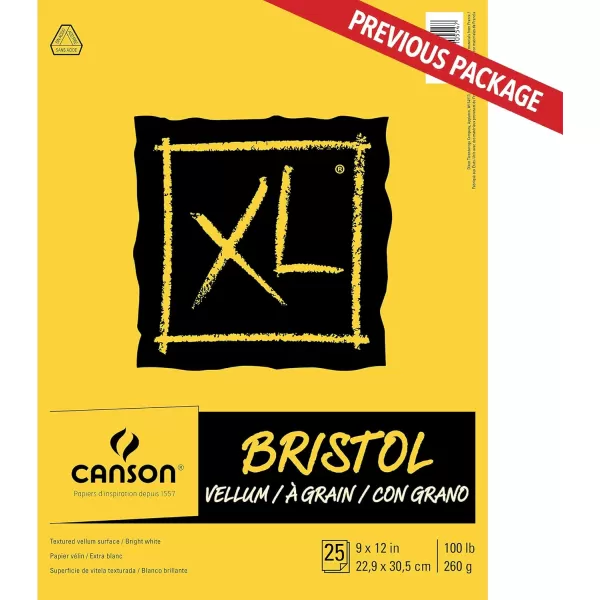 imageCanson XL Series Recycled Bristol Pad Foldover 11x14 inches 25 Sheets  Artist Paper for Students Marker Pen Ink Pencil9x12