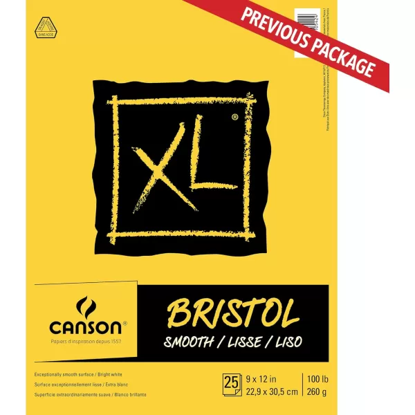 imageCanson XL Series Recycled Bristol Pad Foldover 11x14 inches 25 Sheets  Artist Paper for Students Marker Pen Ink Pencil9x12