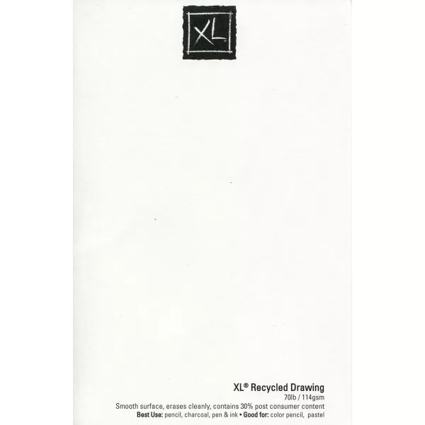 Canson XL Series Recycled Drawing Paper Pad Top Wire Bound 70 Pound 9 x 12 Inch 60 Sheets9x12 Pack of 4