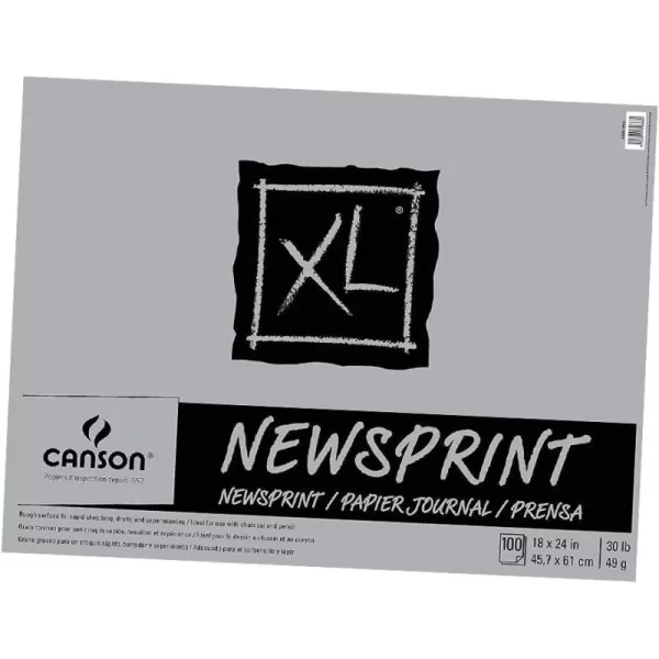 Canson Biggie Newsprint Pad  18 x 24 Inches  100 Sheet Pad