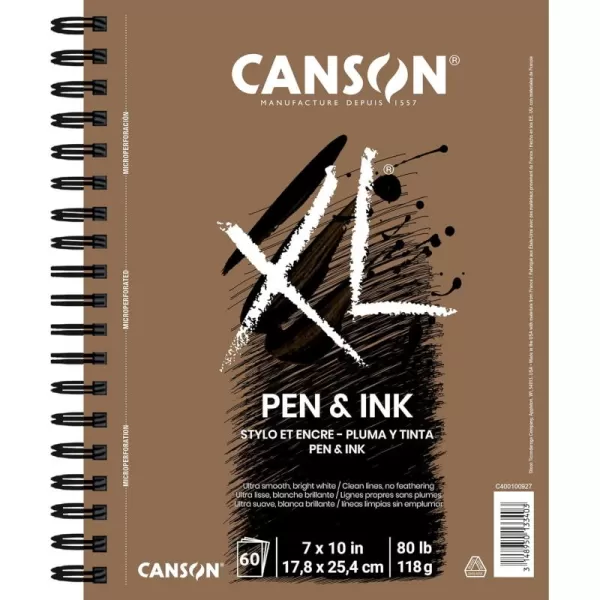 Canson XL Series Marker Paper Foldover Pad 9x12 inches 100 Sheets 18lb70g  Artist Paper for Adults and Students7x10