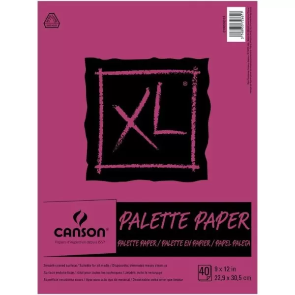 Canson XL Series Palette Pad 9 x 12 Foldover Cover 40 Sheets 100510953