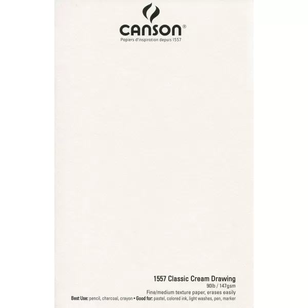 imageCanson Artist Series Drawing Paper Wirebound Pad 9x12 inches 24 Sheets 80lb130g  Artist Paper for Adults and Students  Charcoal Colored Pencil Ink Pastel Marker14x17