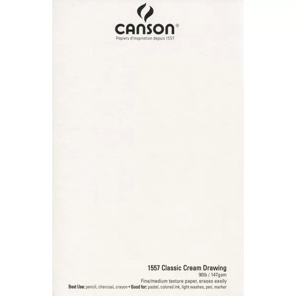 imageCanson Artist Series Drawing Paper Wirebound Pad 9x12 inches 24 Sheets 80lb130g  Artist Paper for Adults and Students  Charcoal Colored Pencil Ink Pastel Marker9x12