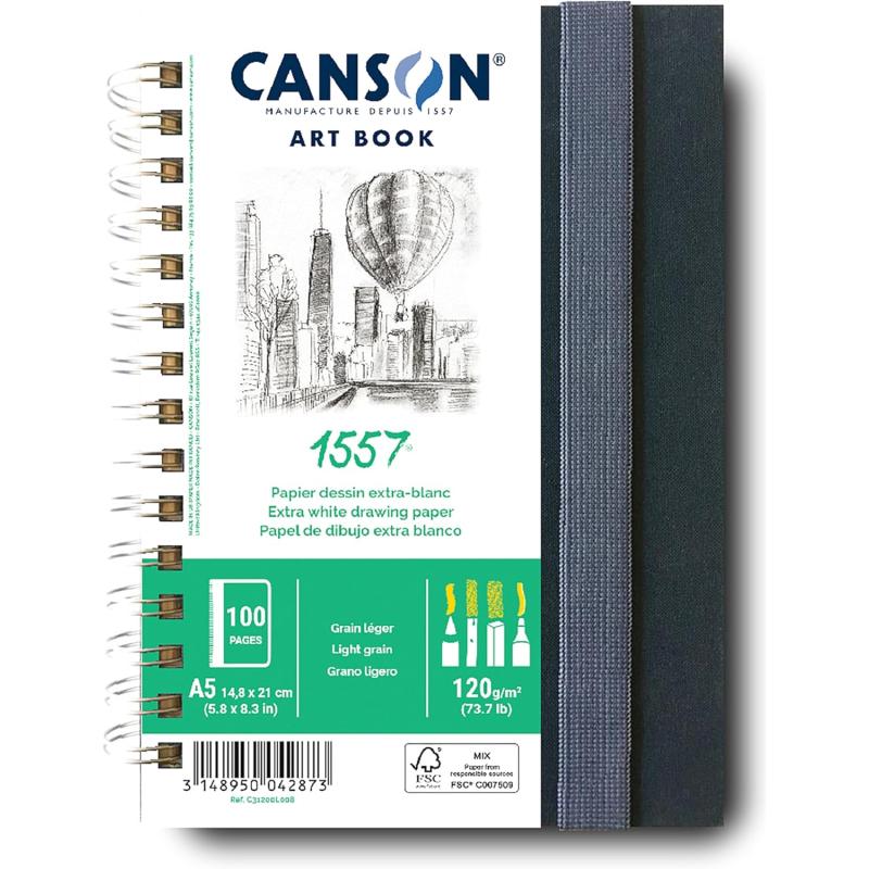 imageCANSON Art Book Sketchbook Bright WhiteA5 PORTRAIT 1557