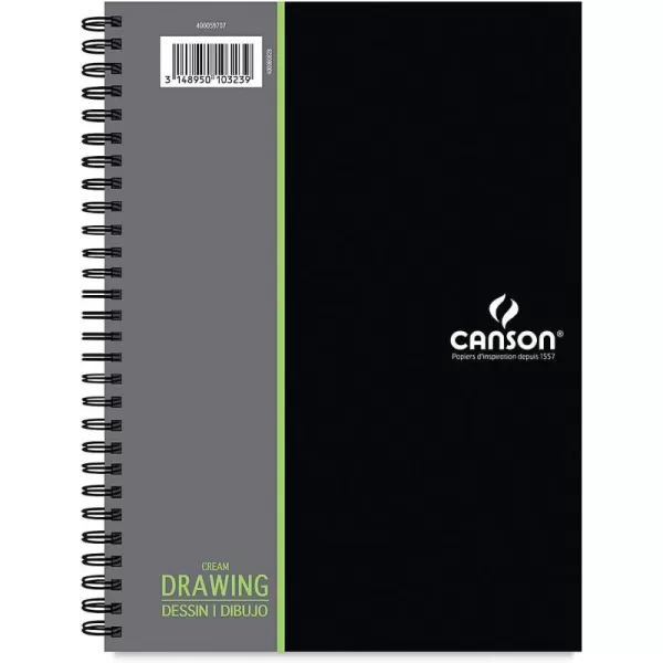 imageCanson Artist Series Drawing Paper Cream Wirebound Pad 9x12 inches 60 Sheets 90lb147g  Artist Paper for Adults and Students  Charcoal Colored Pencil Ink Pastel Marker55x85