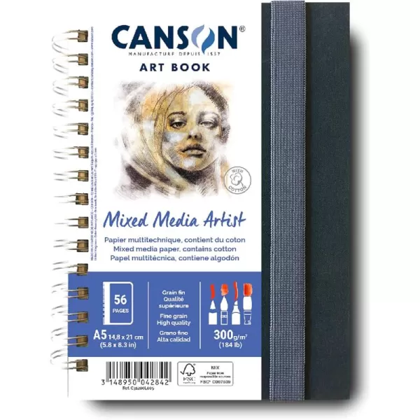 imageCANSON Art Book Mixed Media Paper Notebook 83x58 inches White58x83 inches