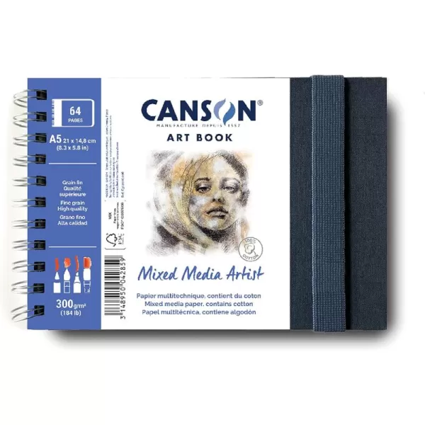 imageCANSON Art Book Mixed Media Paper Notebook 83x58 inches White83x58 inches