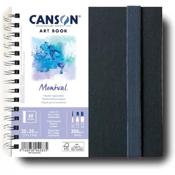 imageCANSON Art Book Watercolor Paper Notebook 78x78 inches WhiteWhite