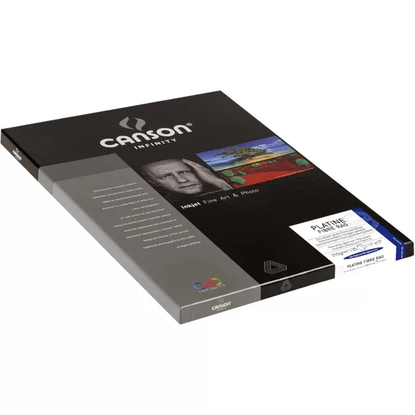 imageCanson Infinity Platine Fibre Rag Fine Art Paper 310 Gram  11 x 17 Inch 25 Sheets11X17