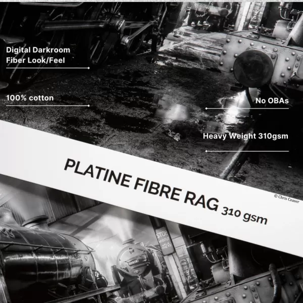 imageCanson Infinity Platine Fibre Rag Fine Art Paper 310 Gram  11 x 17 Inch 25 Sheets24X50