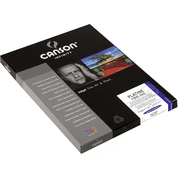 imageCanson Infinity Platine Fibre Rag Fine Art Paper 310 Gram  11 x 17 Inch 25 Sheets85X11