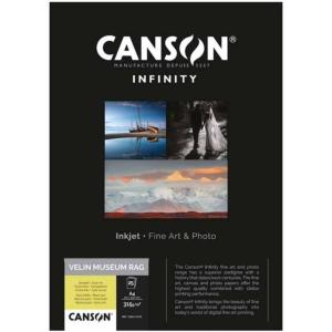 imageCanson Infinity Velin Museum Rag 315gsm Natural White Matte Inkjet Paper A3 Box of 25 Sheets315gsm