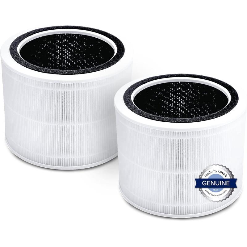 imageLEVOIT Core 200SP Air Purifier Replacement Filter 3in1 Filter HighEfficiency Activated Carbon Core 200SRF 1 Pack White2 Pack