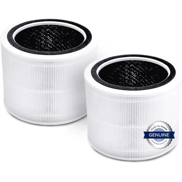 imageLEVOIT Core 200SP Air Purifier Replacement Filter 3in1 Filter HighEfficiency Activated Carbon Core 200SRF 1 Pack White2 Pack