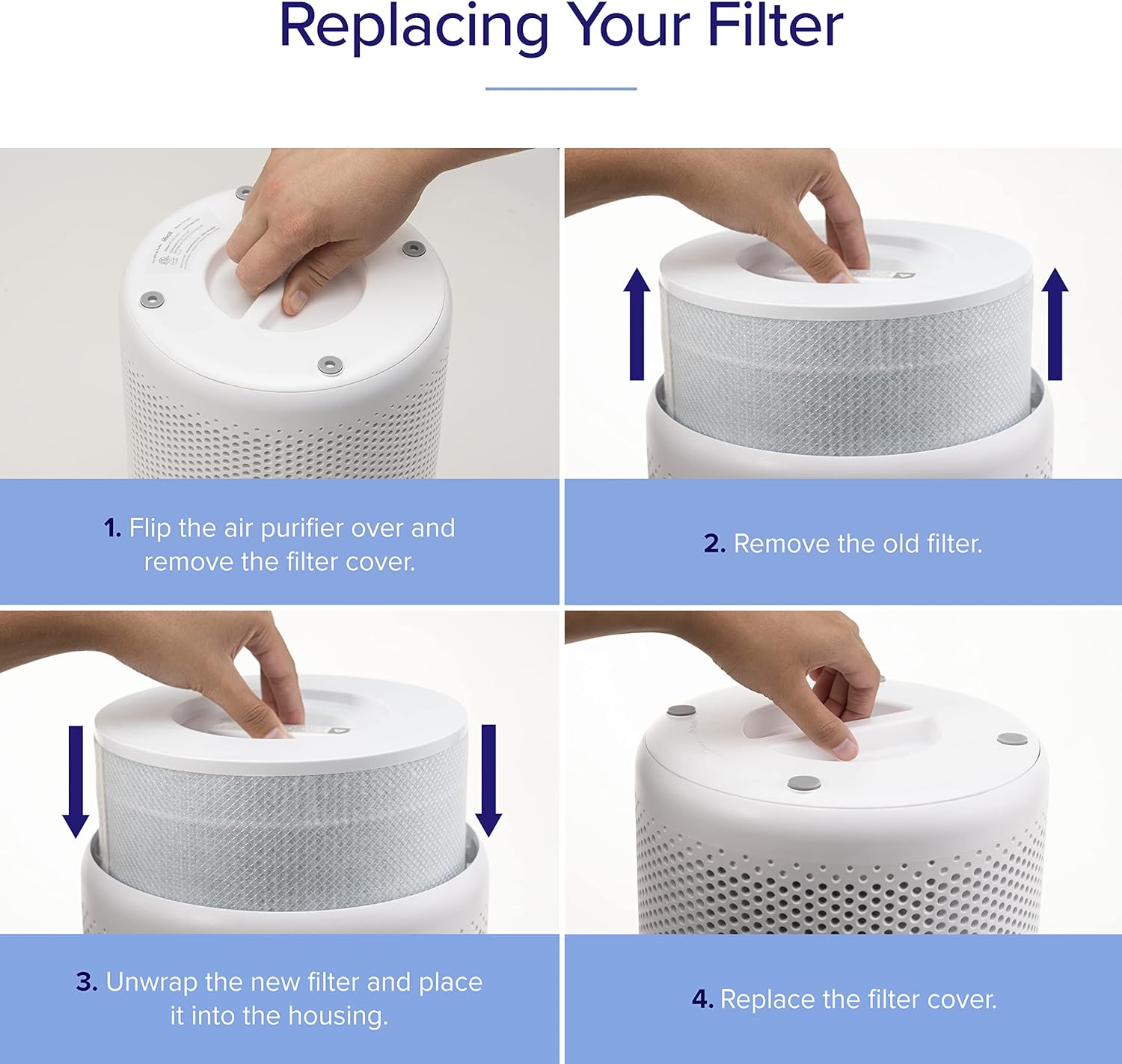 imageLEVOIT Core 300P Air Purifier Pet Allergy Replacement Filter 3in1 Filter Efficiency Activated Carbon Core300RFPA 1 Pack YellowSmoke Remover Filter